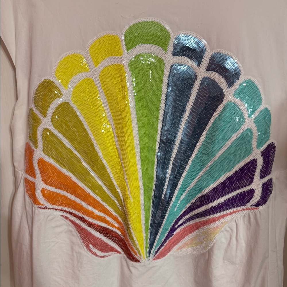 QOS Colorful Shell Design Tunic - Picture 2 of 6